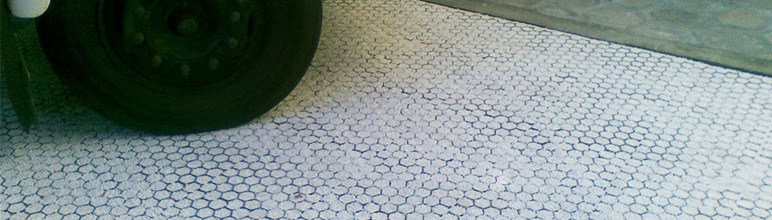 PLastfloor em áreas externas.