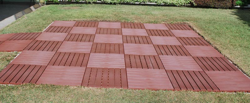 Deck permeável para chuvas