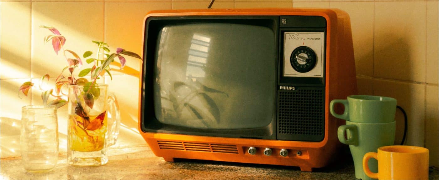 Televisão retro na decoração