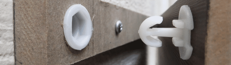 Fixadores plásticos na marcenaria moderna