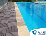 Deck para piscina: madeira ou plástico? Descubra qual realmente vale a pena