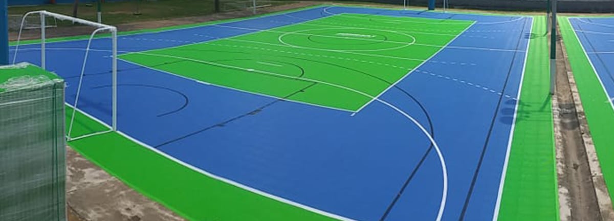 Piso esportivo modular