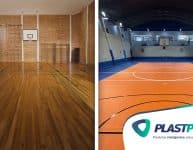 Piso esportivo de madeira ou modular?