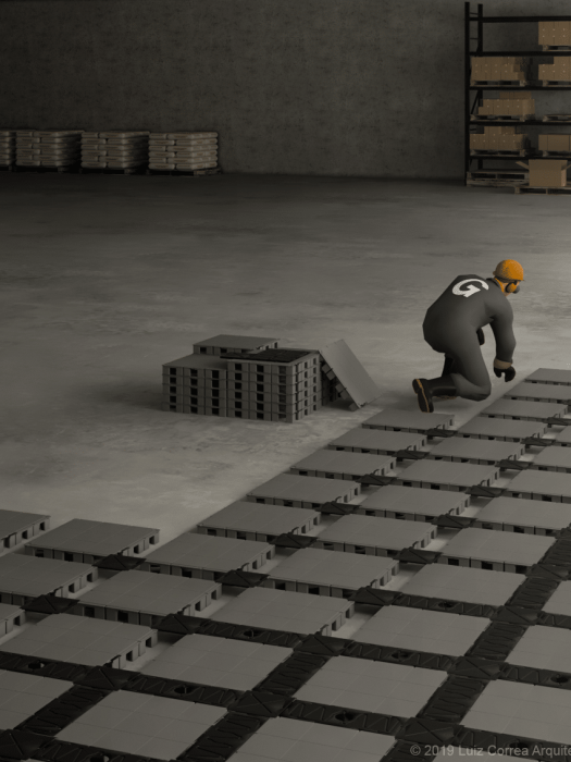 Instalação piso final